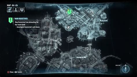 gotham city map arkham knight.